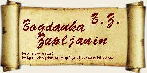 Bogdanka Župljanin vizit kartica